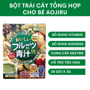 Bột rau củ trái cây cho bé Fruit Aojiru DX 24 gói Nhật