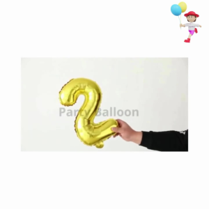 SHUAIAN Balon Foil Angka Large Ukuran 32 Inch Balon Angka Jumbo 80cm Silver Gold