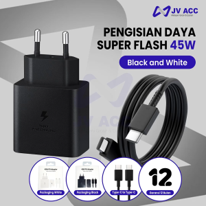 CHARGER 45W USB TIPE TYPE C TO TYPE C SUPER FAST CHARGING 5A FOR SAMSUNG S21 ULTRA S21+ S20 A34 A54