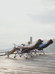 เก้าอี้สนามปรับนอนได้ เก้าอี้แคมป์ปิ้ง พับพกพา พับได้ รับน้ำหนักได้150KG  แบบพกพา น้ำหนักเบา ท่ออลูมิเนียมหนา อุปกรณ์แค้มป์ปิ้ง camping