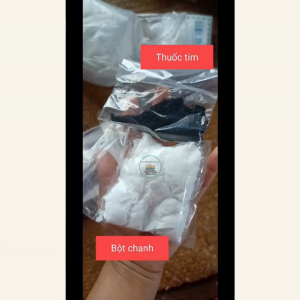 Combo 100gram bột oxalic + 10gram thuốc tím tẩy vết ố vàng mốc quần áo thâm kim