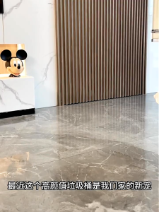 COLOGO 🥇 High-value Pedal Trash Can Bathroom Household Kitchen Living Room Waterproof Stainless Steel Trash Can