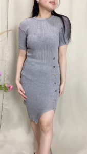 One fashion id COD + GRATIS ONGKIR Dres wanita bodycon / Dres wanita rajut / Dres korean style / Dres wanita / Dres korean style / Dres wanita smock / Korean dres sleeve square lengan pendek / / Dres wanita premium