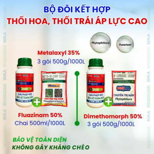 Flua MKA 50SC hoạt chất fluazinam 50% quản lý nấm phổ rộng phytophthora nứt thân xì mủ cây trồng