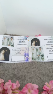 (50 PCS) Undangan Pernikahan Lipat LSP A