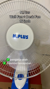 KIPAS ANGIN DINDING N.PLUS 16 (NATIONAL PLUS) & YASAKA KIPAS TEMBOK/ WALL FAN KIPAS ANGIN DINGDING. W1 PE 1