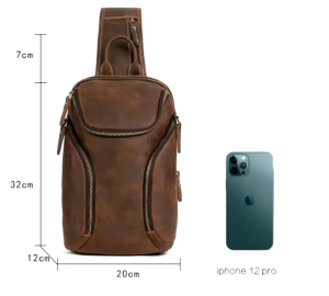WAIST BAG PRIA / BERBAHAN KULIT ASELI CUY!! / ANTI RIBET RIBET CLUB