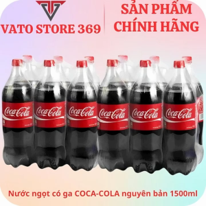 Nước ngọt có ga COCACOLA nguyên bản có đường chai 1.5 lít