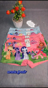 6 Pcs 3 PCS CD Boxer Karakter Anak Perempuan // Celana Dalam Anak Model Boxer
