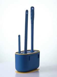 Berus Toilet Silikon Alat Pembersihan Kamar Mandi 3 in 1 Dengan Kontainer