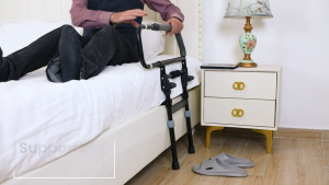 Bedside Safety Handrail Elder Patients Pregnant Disabled Foldable Grab Bar Anti-Fall Guardrail