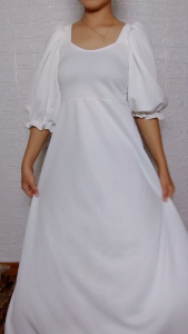 Sarah Puff Sleeve Dress Bridesmaid Dress Civil Wedding Dress Formal Dress Date Night Dress Taytay Supplier