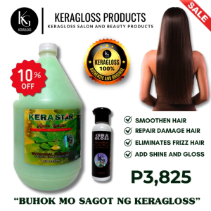 KERASTAR Hair Botox Botanical Formulation With Aloe Vera Extract And Argan Oil 1 Gallon