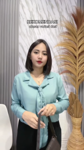 BRIEE FASHION - MOSELEE TOP SHAKILA ATASAN BLOUSE / ATASAN WANITA DASI VARIASI -PN