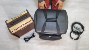 Simpel รุ่น AMP1 กระเป๋าแอมป์ Fishman Loudbox MIni Charge วัสดุหนังพีวีซี สีดำ ขนาด 31x28x33 ซม.