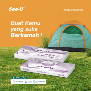 1 Pack Tisu Facial Travel See U 50 Sheets | Tisu Wajah | Tisu Serba Guna | Moencul