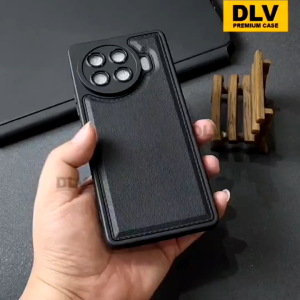 Softcase Leather Pro Case Black untuk Vivo V40 / V40 LITE / V40 PRO / V30E / Vivo V30 5G / Vivo V30 Pro 5G - Casing Black Polos MR Case Store