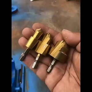 สว่านยก PPR PPR Stepped Drill Bit ดอกสว่านขั้นบันได ที่เปิดรู แบบพกพาได้ ก้านหกเหลี่ยม 20/25/32มม เคลือบไทเทเนียม งอเนกประสงค์สำหรับซ่อมท่อน้ำประ