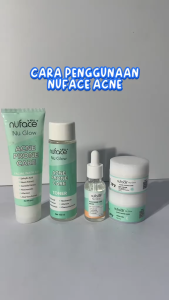 Paket Nuface 5in1 Acne Prone Care - Facial Wash - Toner - Serum - Cream Day & Night | Skincare Paket Nuface 1 Paket Lengkap