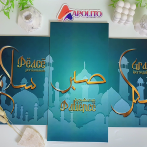 HIASAN DINDING QUOTES KALIGRAFI ISLAMI SET ISI 3 WALL DECOR QUOTE PAJANGAN DINDING AESTHETIC