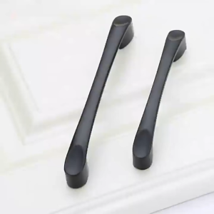 Modern Matt Black Nickel Kitchen Cabinet Handle Door Pull Drawer Knob