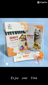 Dầu cá hồi cho cún - BOSSEN Shiny dog - Dưỡng da mượt lông giúp đẹp da lông cho chó - Gói 4ml