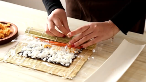 Bamboo Sushi Rolling Mat - Tikar Gulung Sushi Buluh - Penggulung Nasi Onigiri Alat Pembuat Sushi - 寿司竹卷帘