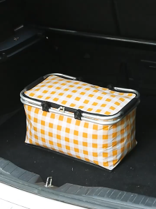 Keranjang Piknik Lipat Dengan Lapisan Dalam Aluminium Foil