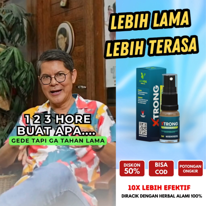 Xtrong Spray Obat Kuat Tahan Lama Sex Original BPOM - X Strong Spray Penunda Ed Ampuh Aman & Herbal Kuat Tahan lama Atasi Ejakulasi Bpom Tidak Kebas