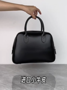 Top layer cowhide handbag 2024 new leather shell bag womens bag simple fashion versatile