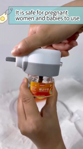 (6 Liquid+ 1 Plug Set) Anymore Electric Mosquito Repellent Liquid with Heater Non Toxic plugs For Baby Odorless Non-toxi Safe for Pregnant Baby Kids