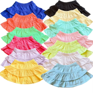 (BẢNG 11 MÀU ĐẸP) CHÂN VÁY TRƠN 2 TẦNG THUN COTTON 2 CHIỀU MỀM MÁT CÓ QUẦN CHIP TRONG CHO BÉ YÊU 10-30KG (1 CÁI)