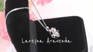 Lareyna Aravenda Kalung Titanium + Liontin Round Diamond Crystal Korea Style KL039