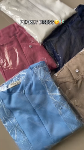 Dress Brukat Terbaru Modern 2025 Bahan Crinkel Airflow Premium Gamis Wanita Dewasa Simpel Elegan Long Dress Kondangan Dress Lebaran 2025