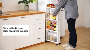 BATHI Rak Troli Ramping Roda 3 Susun Plastik PP BN-2713