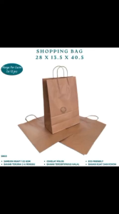 Paper Bag Shopping Bag 28X13.5X40.5 (Isi 10 Pcs-SBG5)