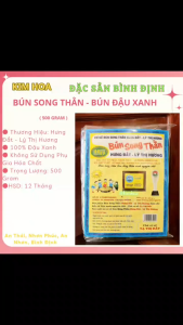 Bún làm từ đậu xanh - Bún Song Thằn Túi 500GR- đặc sản Bình Định (hiệu Hưng Đắt - Lý Thị Hương)