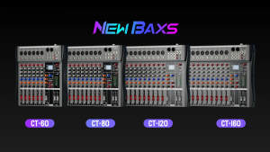 NewBaxs CT60S/CT80S/CT120S มิกเซอร์เสียงระดับมืออาชีพ 6/8/12 ช่อง รองรับการเล่น Bluetooth/USB/PC/MP3 อินพุตไฟ Phantom 48V รองรับการใช้งานในรถยนต์ KTV Bar อุปกรณ์เคร