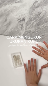 Kuku Palsu Nail Art Denim Jeans