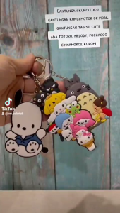 Gantungan Kunci Large One Piece Chopper Luffy Zoro Demon Slayer Totoro Kuromi Melody Pompompurin Pochacco Law Anime Japan Gantungan Tas Kunci Motor
