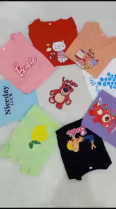 Ruffle Tee Kaos Atasan Anak Perempuan Motif Labubu