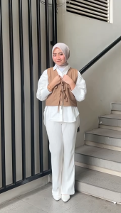 RENA VEST / ROMPI OUTER WANITA /Rene Vest Tali Rompi Wanita Atasan Tanpa Lengan Sleeveless Woman top