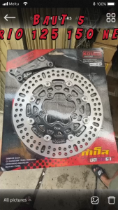 Disc piringan cakram depan vario 150 new 2018-2023 ukuran 260mm vario 125 new 2023 ukuran 260mm untuk lubang baut 5 vario 150 new vario 125 new