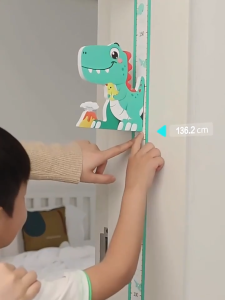 BERMA BABY Kids Measuring Chart for Wall Removable Adjustable Childs Measuring Sticker Magnetic Decor Growth Chart for Kids