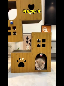 Cat Nest Cat Scratch Board Integrated WearResistant Vertical Cat Double Layer Cat House Cat Scratch Nest Cat Nest Closed