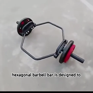 Hexagonal Barbell Bar 5CM Olympic Trap Bar Hex Bar Shrug Bar Hex Deadlift Squat Bar Bar Mengangkat hu Barbel