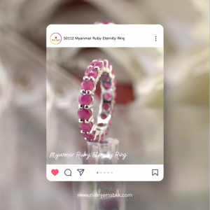 S0112 Myanmar Ruby Eternity Ring
