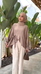 Gina Blouse Crinkle Atasan Wanita Terbaru Bisa Cod FREE Bros