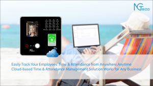 NGTeco TC1 Smart Biometric Attendance Machine with Facial Recognition Fingerprint & Card Swipe 2.4GHz WiFi Connectivity and Cloud Software