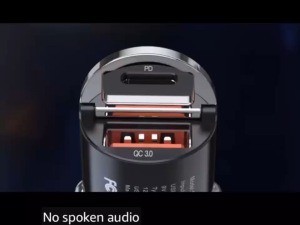 เครื่องชาร์จรถยนต์แบบเร็วขนาดเล็ก--Max PD 100W+TYPE C 100W